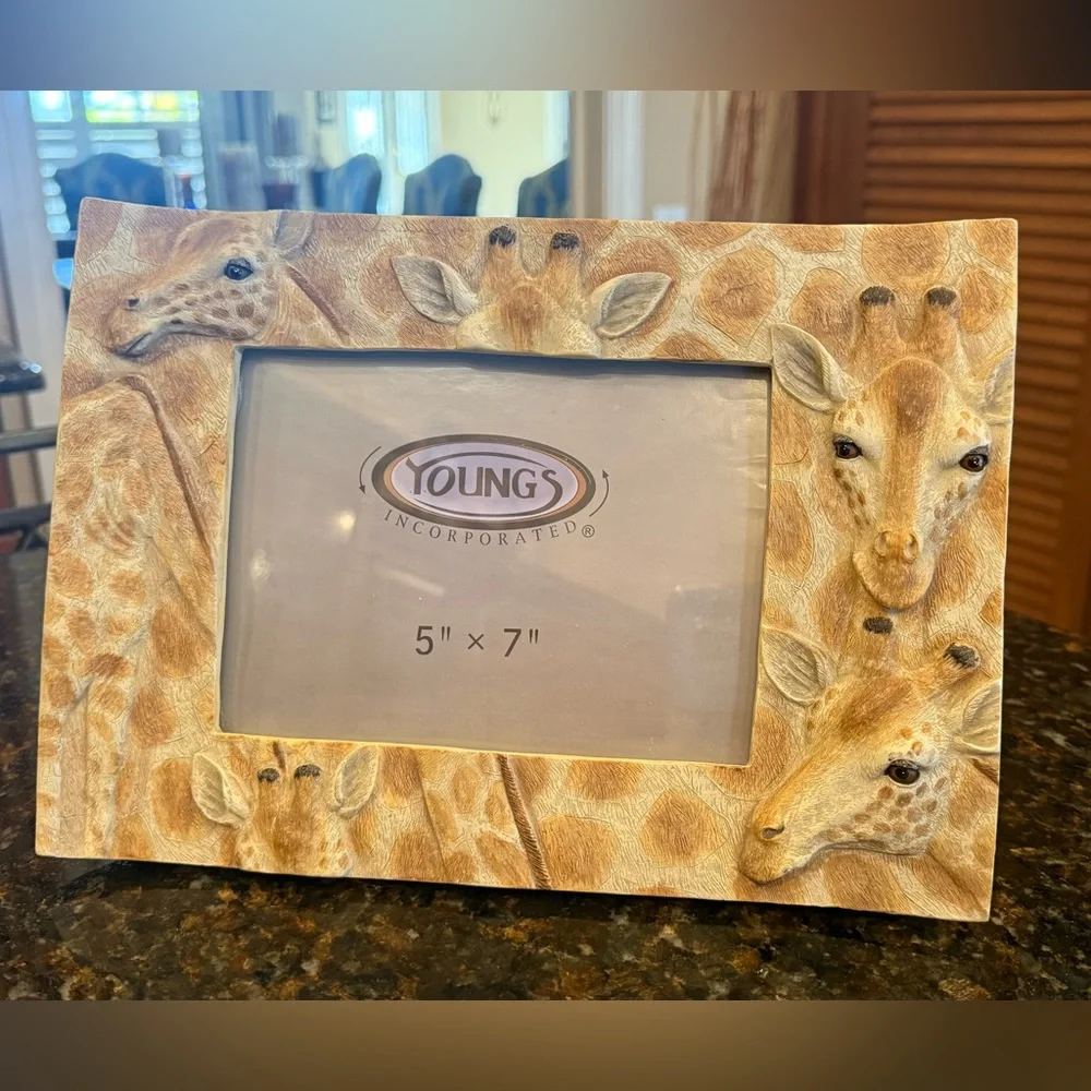 Vintage Young's Giraffe Picture Frame